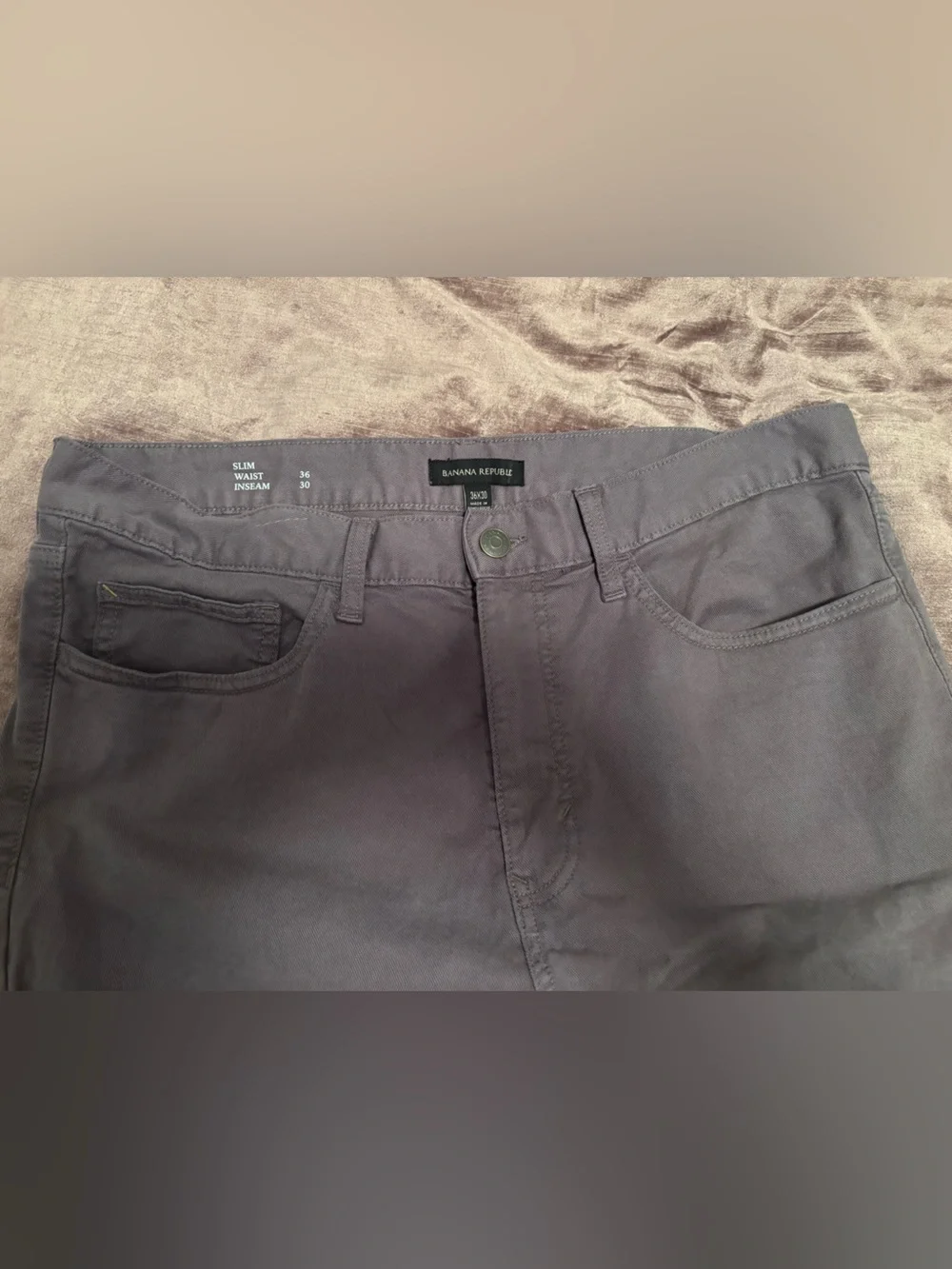 Banana Republic Gray Khaki Pants